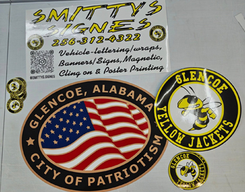 Stickers from Smitty's Signes